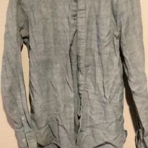 H&M Sky Blue Casual Button Down Shirt